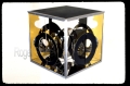 PP40, 3 qtr view, 14x14x14 in, plexiglass, mirror, aluminum, 1976